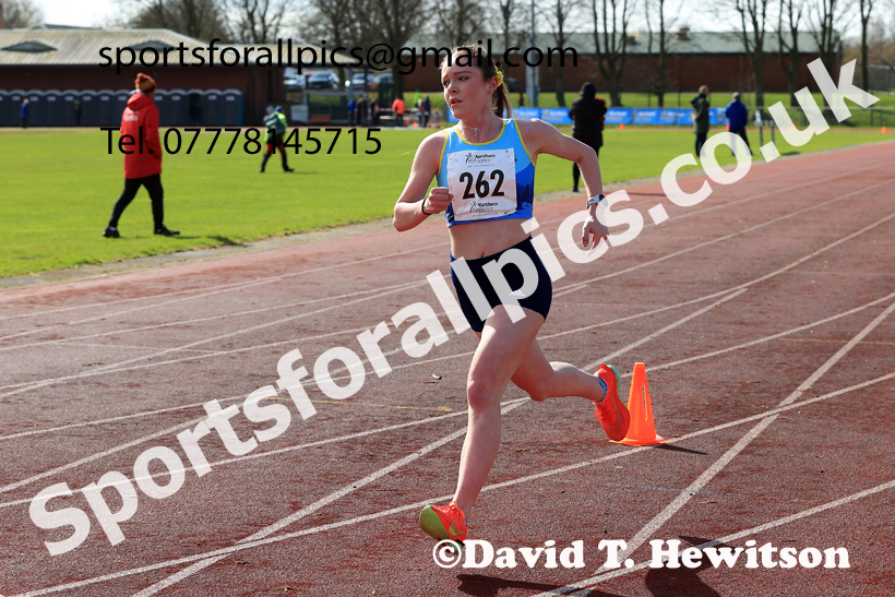 Girls Under-15s Young Athletes 5k, 2026 Northern Mens 12 and Womens 6 Stage Road Relays and Young Athletes 5k, Sheepmount Stadium, Carlisle. Photo: David T. Hewitson/Sports for All Pics